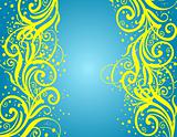 Abstract blue-yellow background