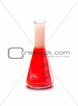 Chemical reaction in beaker jar