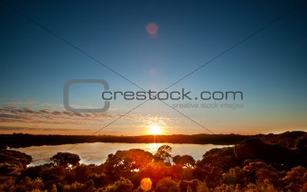 Peaceful Lake Sunrise