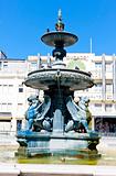 Lion's Fountain, Praca de Gomes, Porto, Douro Province, Portugal
