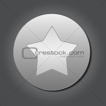 Metal plate with star