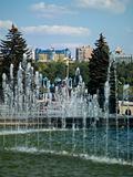 fountain in the center of Donetsk