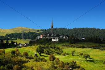 Typical Swiss Landscape