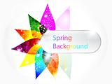 abstract colorful floral spring background