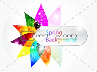 abstract colorful floral spring background
