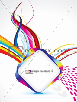 abstract colorful rainbow template