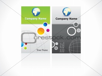 abstract business card concept template