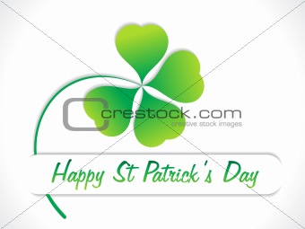 abstract st patrick day greeting