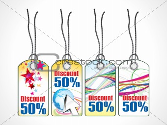 abstract multiple discount coupon