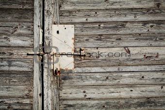 Old grunge door lock  