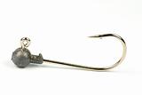 Leaded bait for sport fishing done on white background