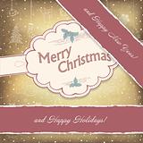 Happy Holidays Vintage Background. Vector, EPS10