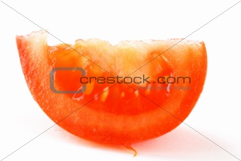 fresh tomato isolated on the white background