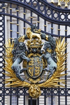 Royal Coat of Arms at Buckingham Palace