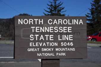 Tennessee - North Carolina state line