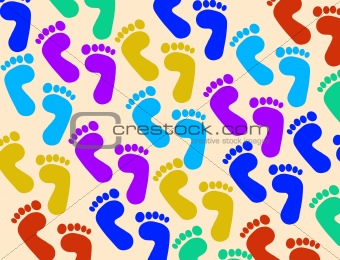 foot print background