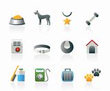 dog accessory and symbols icons