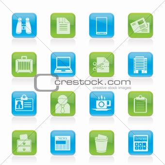 Business and office elements icons