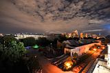 night view of the Moscow Zoo from the Planetarium. Moscow. Russia