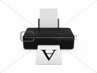 black printer