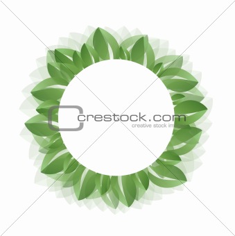 Fresh green leaves vector