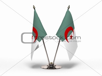 Miniature Flag of Algeria (Isolated)
