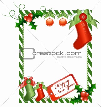 Christmas vertical card