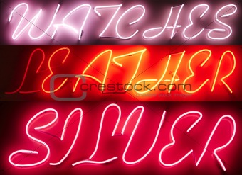Neon Light Sign Advertisement
