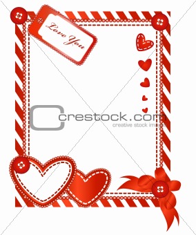Valentine vertical card