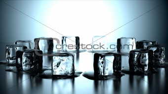 12 ice cubes in circle