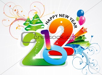 abstract colorful new year background