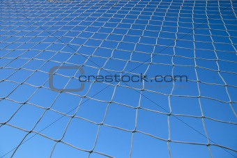 Net on blue sky