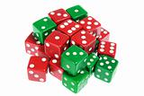 Green and Red Dice 