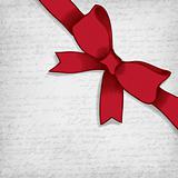 Red bow-knot vector illustration.