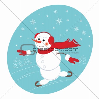 Funny snowman 