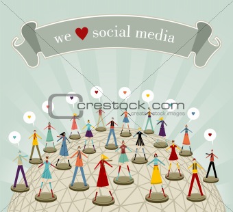 We love social media network