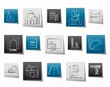 architecture and construction icons
