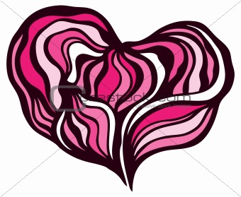 Heart. Vector illustration.