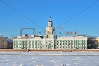 St. Petersburg in winter. Kunstkamera