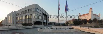 National Council and Bratislava castle