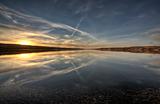 Sunset Saskatchewan Lake Canada