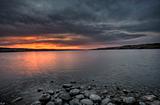 Sunset Saskatchewan Lake Canada