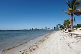 A small beach on the Miami Keys