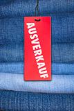 Jeans With German Sale Tag