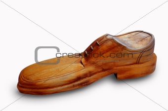 wooden shoe