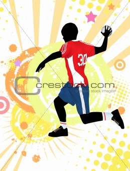 Handball poster background