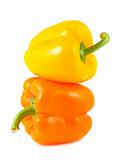 Yellow and orange peppers 