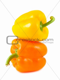 Yellow and orange peppers 