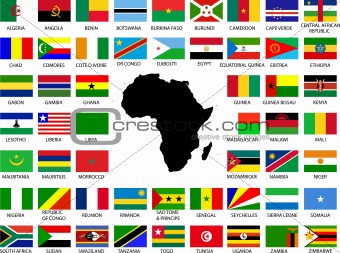African flags