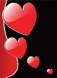 vector valentine's hearts